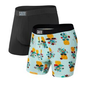 Saxx VIBE 2 pack Christmas Boxer Briefs "Holidaze & Black"